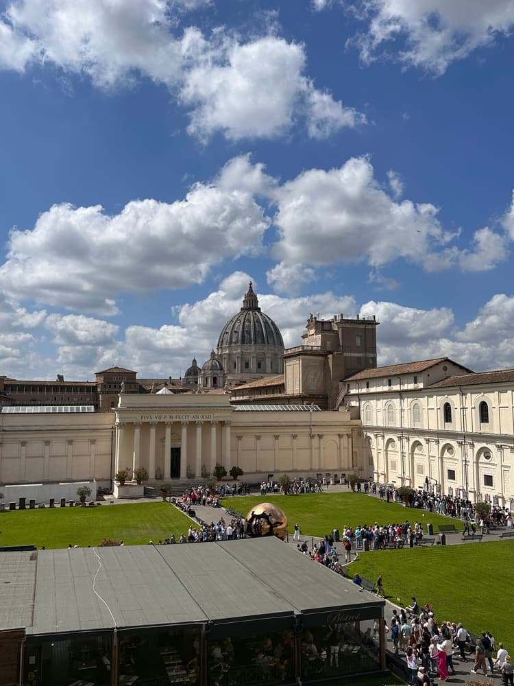 Outside the Basilica